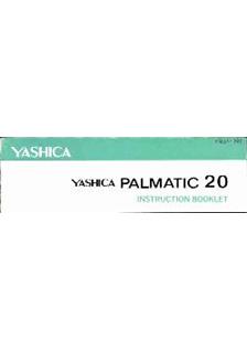 Yashica Palmatic 20 manual. Camera Instructions.